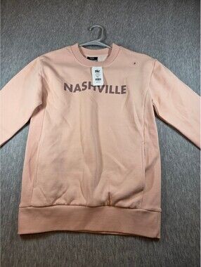 MV Sport Nashville Peach Crewneck Sweatshirt Small